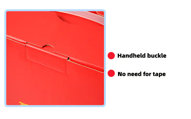 Handheld Buckle Corrugated Paper Box
